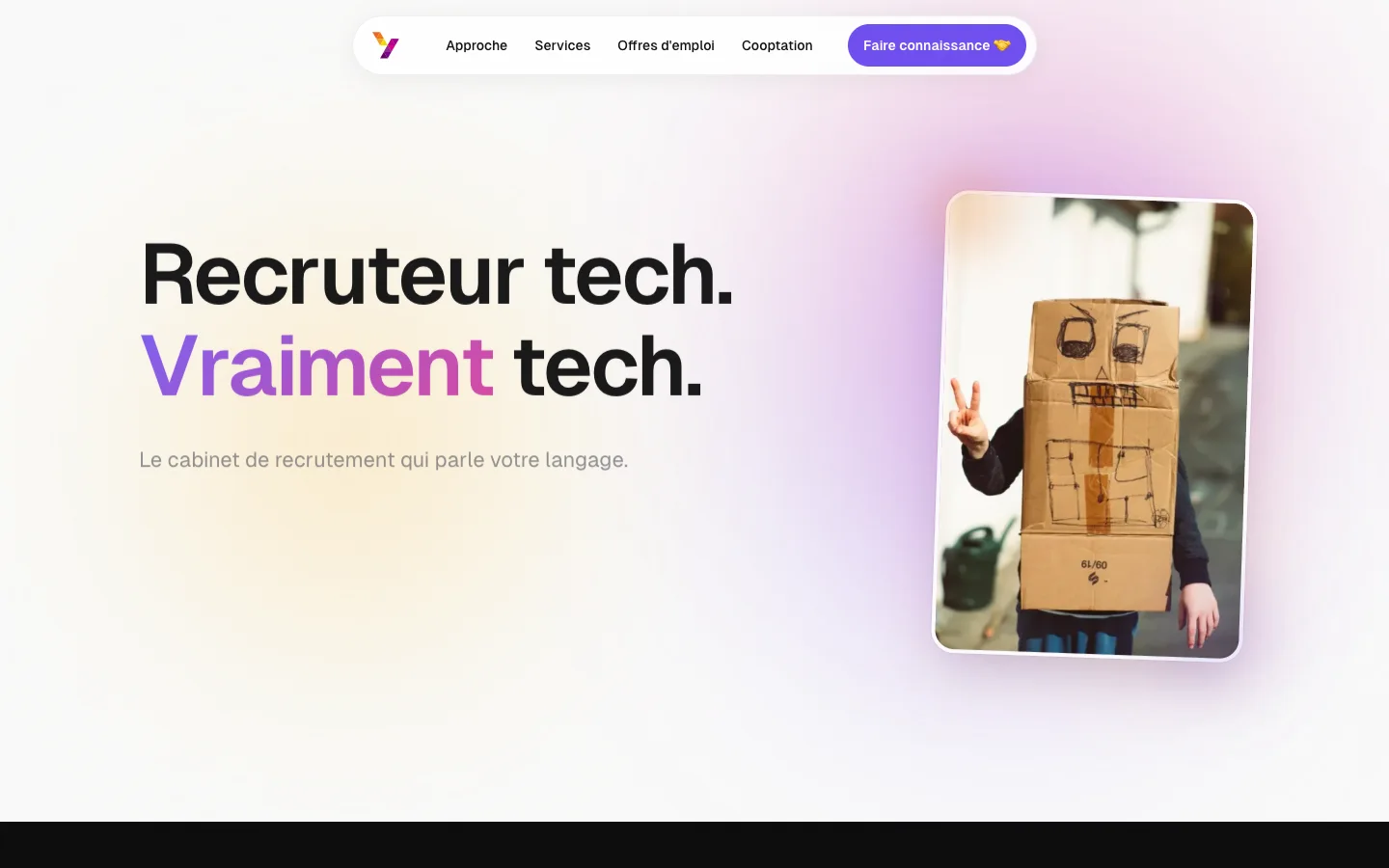 Page d’accueil colorée du cabinet Youmanista